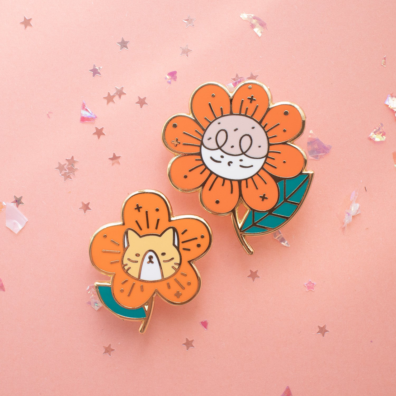 Flower Roni Enamel Pin