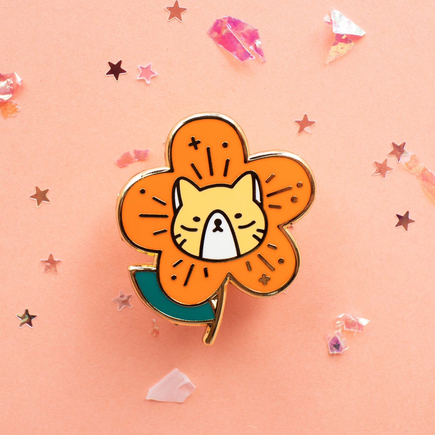 Flower Roni Enamel Pin