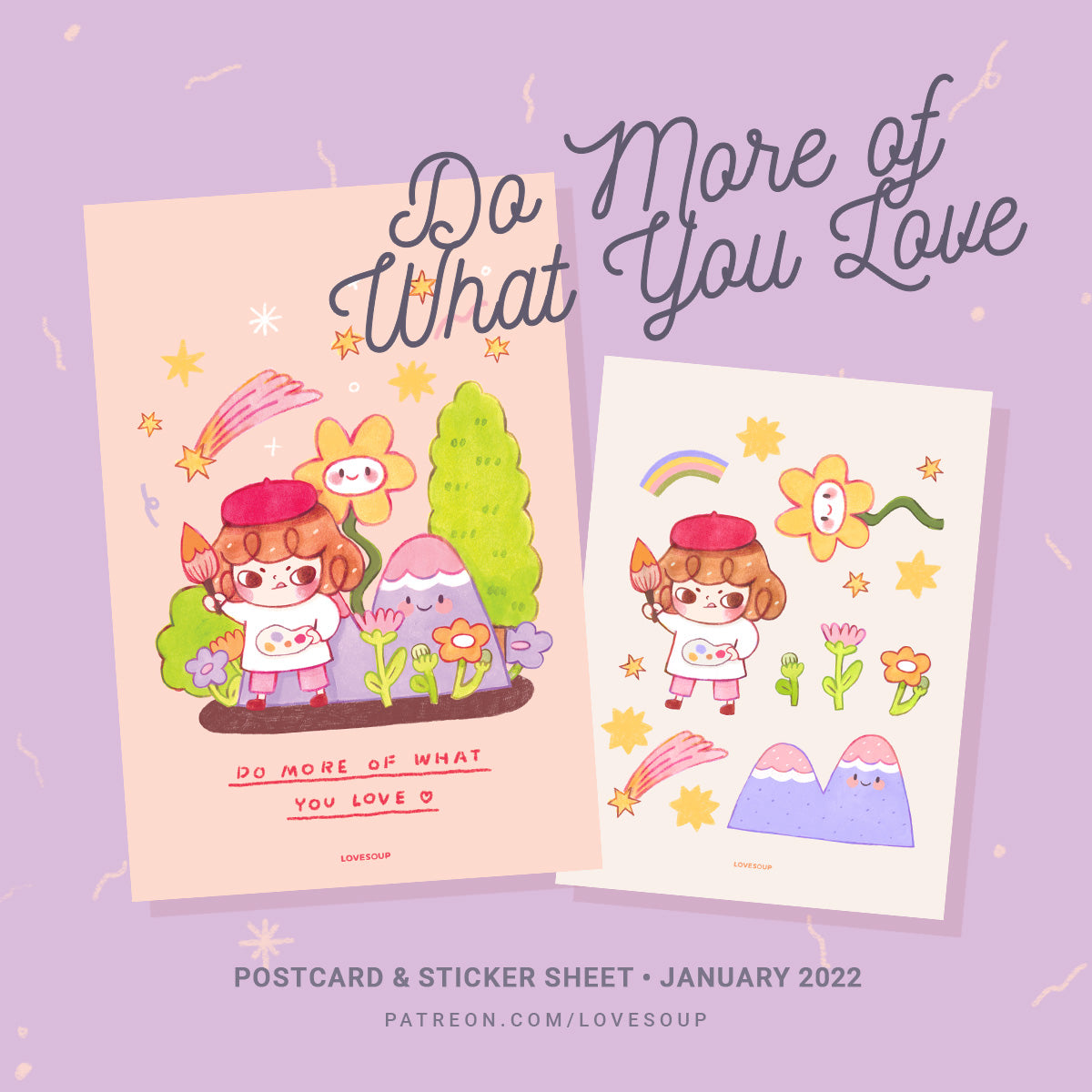 DO MORE OF WHAT YOU LOVE JANUARY 2022 | HAPPY MAIL