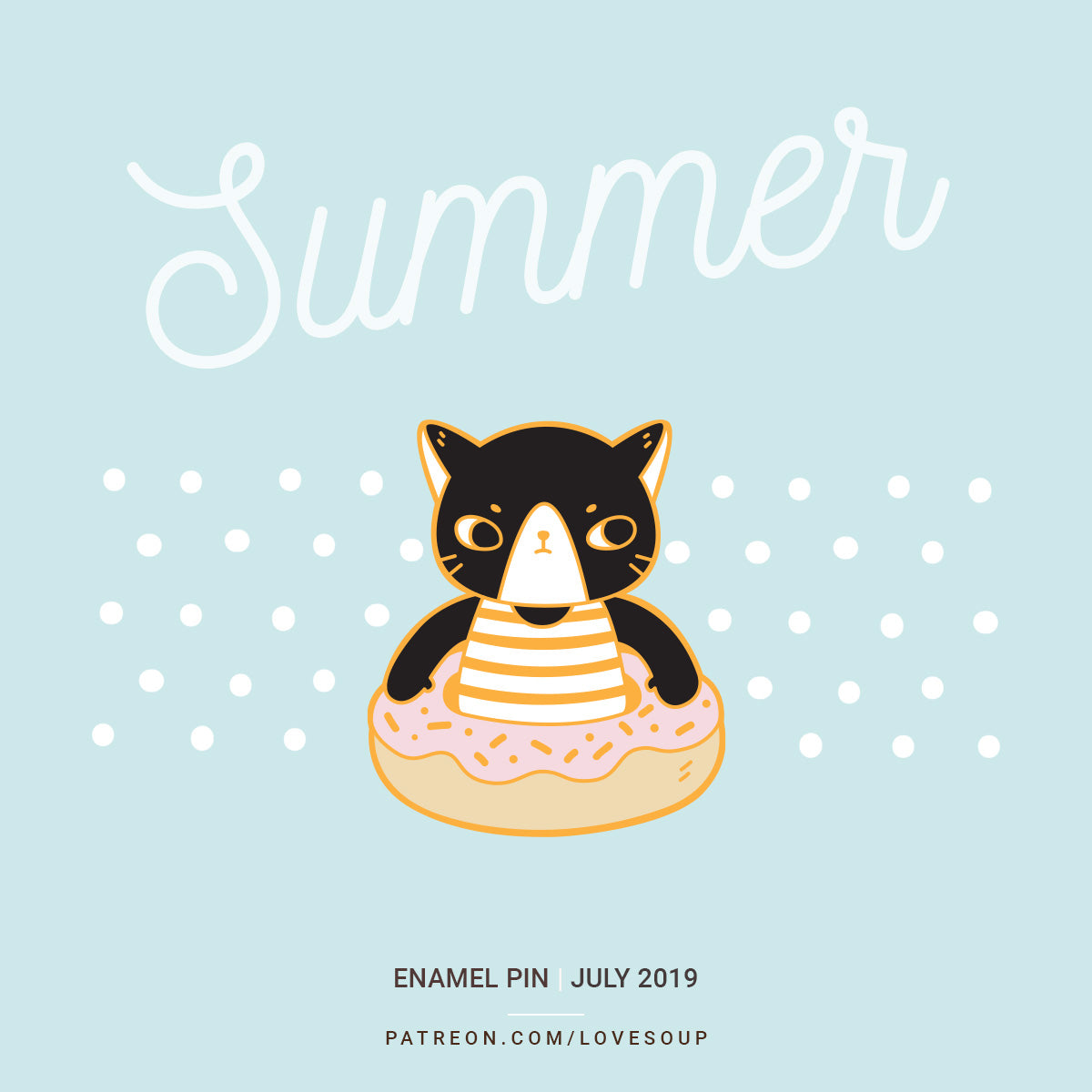 SUMMER RONI ENAMEL PIN